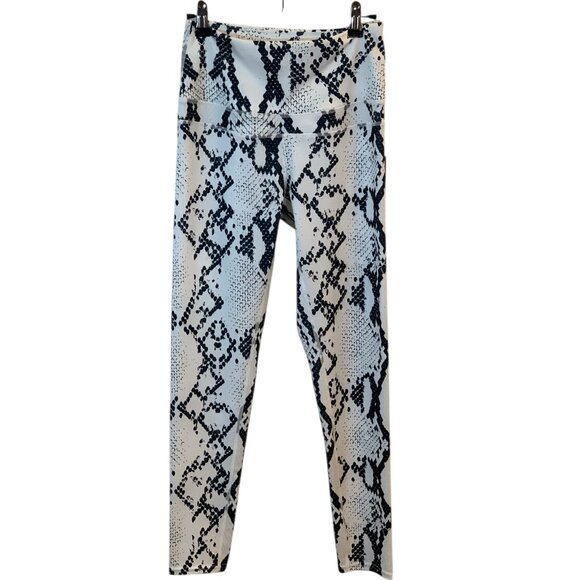 Savvi Fit Khali Leggings Python Print ActiveWear Training Yoga Pants- M- NWT - Picture 2 of 9